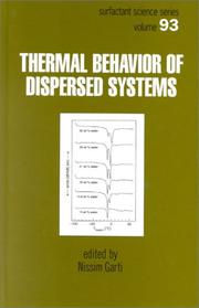 Cover of: Thermal Behavior of Dispersed Systems (Surfactant Science)