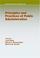Cover of: Principles and Practices of Public Administration (Public Administration and Public Policy)