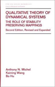 Cover of: Qualitative theory of dynamical systems by Anthony N. Michel, Kaining Wang, Anthony N. Michel