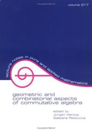 Geometric and combinatorial aspects of commutative algebra by Jürgen Herzog