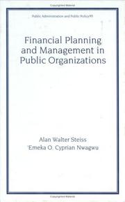 Cover of: Financial planning and management in public organizations