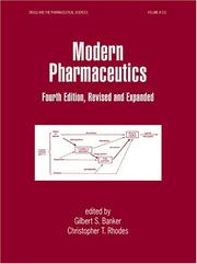 Cover of: Modern Pharmaceutics (Drugs & the Pharmaceutical Sciences, 121)