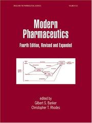 Cover of: Modern Pharmaceutics (Drugs & the Pharmaceutical Sciences, 121) by 