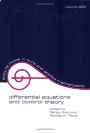 Cover of: Differential Equations & Control Theory (Lecture Notes in Pure and Applied Mathematics) by 