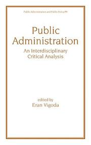 Public Administration (Public Administration and Public Policy) by Eran Vigoda-Gadot
