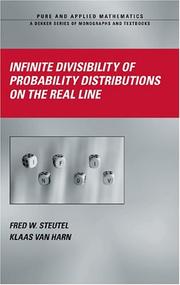 Cover of: Infinite Divisibility of Probability Distributions on the Real Line (Pure and Applied Mathematics)