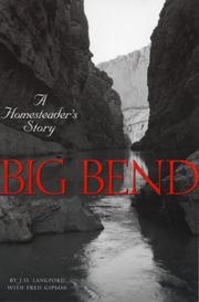 Cover of: Big Bend by J.O. Langford, Fred Gipson
