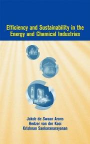 Cover of: Efficiency and sustainability in the energy and chemical industries