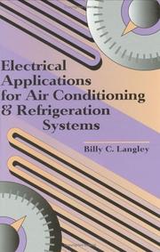 Cover of: Electrical Applications for Air Conditioning & Refrigeration Systems by Langley, Langley