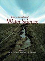 Cover of: Encyclopedia of Water Science (New Dekker Encyclopedias)