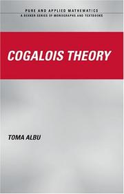 Cover of: Cogalois Theory (Pure and Applied Mathematics)