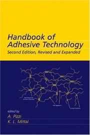 Cover of: Handbook of adhesive technology by edited by A. Pizzi, K.L. Mittal.