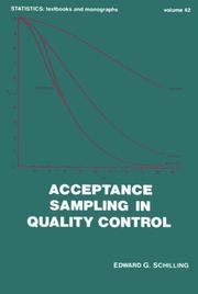 Cover of: Acceptance sampling in quality control