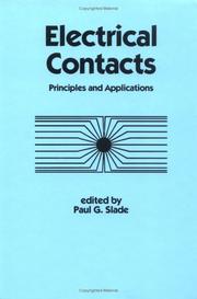 Cover of: Electrical Contacts: Principles and Applications (Electrical and Computer Engineering)