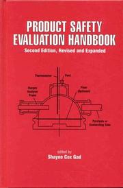 Cover of: Product Safety Evaluation Handbook