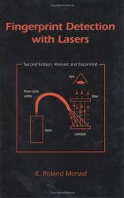 Cover of: Fingerprint Detection with Lasers by E. Roland Menzel