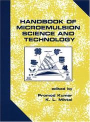 Cover of: Handbook of Microemulsion Science and Technology
