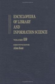 Cover of: Encyclopedia of Library and Information Science by Allen Kent, Allen Kent