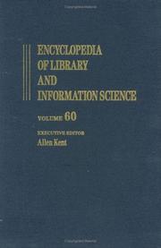 Cover of: Encyclopedia of Library and Information Science by Allen Kent, Allen Kent