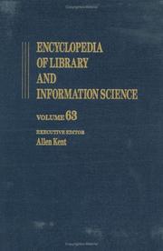 Cover of: Encyclopedia of Library and Information Science by Allen Kent, Allen Kent