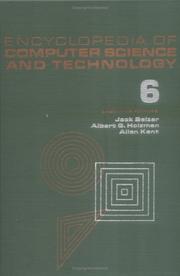 Cover of: Encyclopedia of Computer Science and Technology: Volume 6 - Computer Selection Criteria to Curriculum Committee on Computer Science