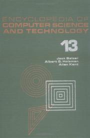 Cover of: Encyclopedia of Computer Science and Technology: Volume 13 - Reliability Theory to USSR: Computing in