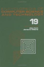 Cover of: Encyclopedia of Computer Science and Technology