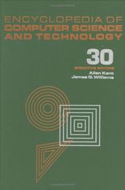 Cover of: Encyclopedia of Computer Science and Technology