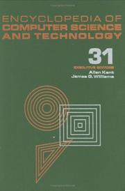 Cover of: Encyclopedia of Computer Science and Technology: Volume 31 - Supplement 16 by 