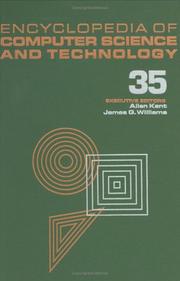 Cover of: Encyclopedia of Computer Science and Technology