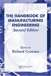 Cover of: Handbook of Manufacturing Engineering, Second Edition - 4 Volume Set