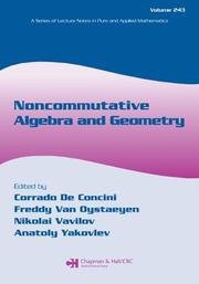 Cover of: Noncommutative Algebra and Geometry (Lecture Notes in Pure and Applied Mathematics) | 