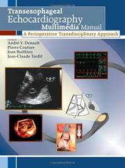 Cover of: Transesophageal echocardiography by edited by André Y. Denault ... [et al.].