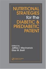 Cover of: Nutritional strategies for the diabetic/prediabetic patient