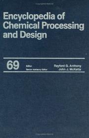 Cover of: Encyclopedia of Chemical Processing and Design, Volume 69 (Supplement 1) (Encyclopedia of Chemical Processing and Design)