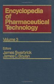 Cover of: Encyclopedia of Pharmaceutical Technology | 