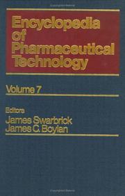 Cover of: Encyclopedia of Pharmaceutical Technology by 