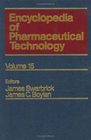 Cover of: Encyclopedia of Pharmaceutical Technology