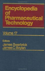 Cover of: Encyclopedia of Pharmaceutical Technology by James Swarbrick