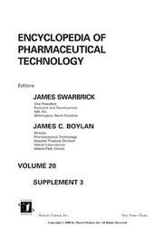 Cover of: Encyclopedia of pharmaceutical technology | 