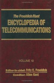 Cover of: Encyclopedia of Telecommunications (Froehlich/Kent Encyclopedia of Telecommunications)