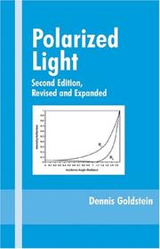 Cover of: Polarized light. by Dennis H. Goldstein