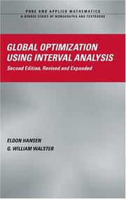 Cover of: Global Optimization Using Interval Analysis, Second Edition, (Pure and Applied Mathematics)