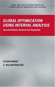 Global optimization using interval analysis by Eldon R. Hansen