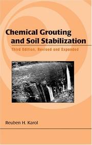 Cover of: Chemical grouting and soil stabilization