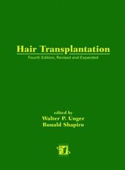 Cover of: Hair transplantation by edited by Walter P. Unger, Ronald Shapiro.