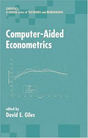 Cover of: Computer-aided econometrics