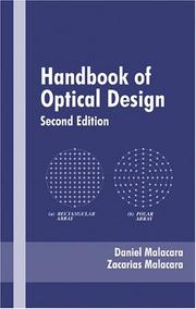 Cover of: Handbook of optical design