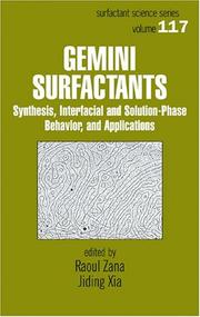 Cover of: Gemini surfactants by Raoul Zana