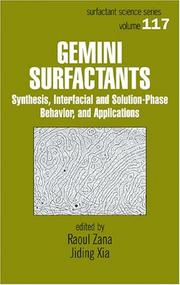 Cover of: Gemini Surfactants: Synthesis, Interfacial and Solution-Phase Behavior, and Applications (Surfactant Science)